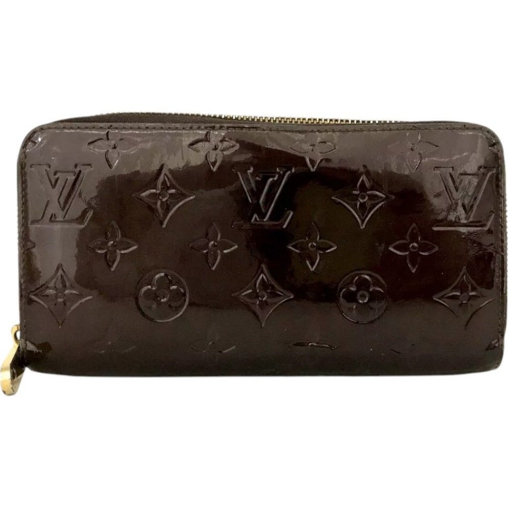 411228ax (E3) Louis Vuitton Wallet Long Amarante Monogram Vernis